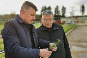 Адбылася сустрэча Міністра лясной гаспадаркі Рэспублікі Беларусь Куліка А.А. з Надзвычайным і Паўнамоцным Паслом Рэспублікі Казахстан у Рэспубліцы Беларусь Бейсенбаевым А.А.